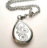 Oil Tear Drop Swirl Diffusing Pendant