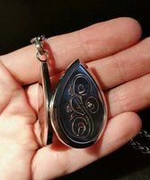 Oil Tear Drop Swirl Diffusing Pendant