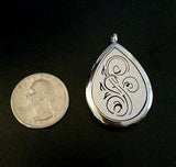 Oil Tear Drop Swirl Diffusing Pendant