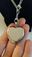 Heart Lotus Rhinestone Essential Oil Diffusing Locket