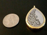 Tear Drop Peacock Gold & Silver