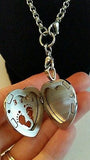 Heart LOVE Pregnancy BABY Feet Essential Oil Diffusing Locket