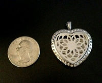 Heart Lotus Rhinestone Essential Oil Diffusing Locket