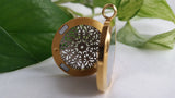 Filigree Tulips 2 Tone Essential Oil Diffusing Locket