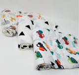 100% Organic Muslin Swaddle Wraps Set of 3 GOTS Certified Baby Gift