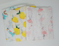 100% Organic Muslin Swaddle Wraps Set of 3 GOTS Certified Baby Gift