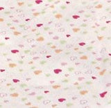 EcoBaby Organics Cotton Knit Crib Fitted Sheet "Hearts"