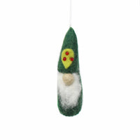 Christmas Gnome Felt Ornaments, Set of 3