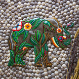 Hibiscus Elephant Haitian Metal Drum Art