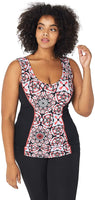 Rainbeau Curves Women's Plus Size Janis Print Tank