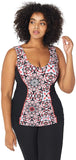 Rainbeau Curves Women's Plus Size Janis Print Tank