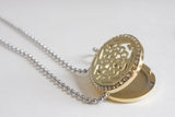 Bling Filigree Gold Essential Oil Diffusing Locket