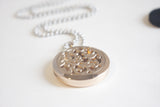 Swirl Filigree Rose Gold Essential Oil Diffusing Locket