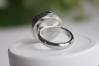 Swirling Ring in Stainless