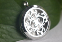 Heart Swirls Stainless Locket Essential Oil Diffusing Locket