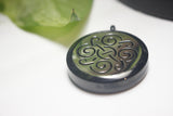 Black Silver Wind 2 Tone Essential Oil Diffusing Locket