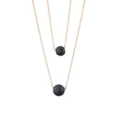 Lave 2 Tier Rose Gold Necklace