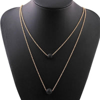 Lave 2 Tier Rose Gold Necklace